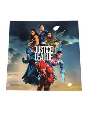 DC Justice League 14" REDBOX SIGN Plastic Movie Poster Ad